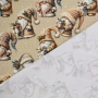 French Terry Christmas Gnomes, beige