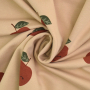 Tissu french terry cute apples, beige