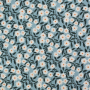 French Terry daisies, oudblauw