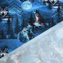 French Terry Dark Forest, blau