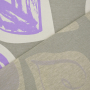 French Terry Doodle Hearts, grey green