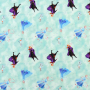 French Terry Frozen 2 Anna & Elsa, mintgroen