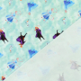 French Terry Frozen 2 Anna & Elsa, mintgroen