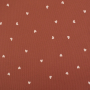 Tissu french terry hearts, terracotta