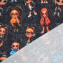 French Terry Hip Hop Girls, zwart