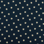 Tissu french terry Little Daisy, bleu foncé