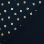 Tissu french terry Little Daisy, bleu foncé