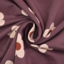 Tissu french terry lovely flowers, prune