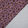 Tissu french terry lovely leo, pourpre