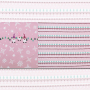 French Terry panel Christmas elves 150 x 60 cm, pink