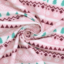 French Terry panel Christmas elves 150 x 60 cm, pink