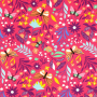 Tissu french terry Phiseux, rose fuchsia