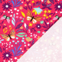 Tissu french terry Phiseux, rose fuchsia
