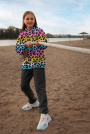 French Terry Rainbow Leo, veelkleurig