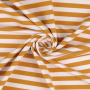French terry stripes Leonie, curry-coloured