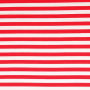 French terry stripes Leonie, red