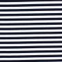 French Terry Stripes, marineblauw