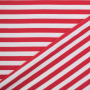 Tissu french terry Stripes, rouge