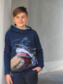 French Terry uni, donkerblauw