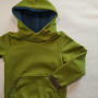 Tissu french terry uni, olive