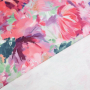 French Terry Watercolor Flowers, roze