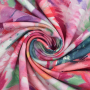 French Terry Watercolor Flowers, roze