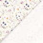 Tissu french terry Fleurs Wild Flowers, blanc cassé