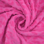 Tissu éponge jersey jacquard Léopard Leo, rose fuchsia