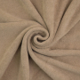 Tissu éponge jersey coton, beige