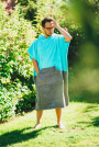 Badstof jersey, grijs