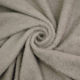 Tissu éponge coton uni, gris clair