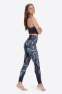 Tissu jersey technique sport Albstoffe Hamburger Liebe Active Wear Leaf Circles, schwarz