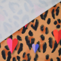 Functionele jersey Albstoffe Hamburger  Liebe Active Wear Wild Hearts Leo, caramel