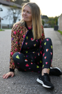 Functionele jersey Albstoffe Hamburger  Liebe Active Wear Wild Hearts Leo, caramel