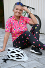 Functionele jersey Albstoffe Hamburger  Liebe Active Wear Wild Hearts, zwart