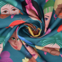 Functionele jersey Albstoffe Hamburger Liebe All Woman, petrol