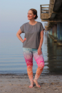 Tissu jersey technique sport Albstoffe Hamburger Liebe Fire circles, rose