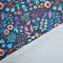 Tissu jersey technique sport Albstoffe Hamburger Liebe Picknick in the Park, bleu foncé