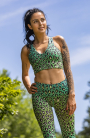 Tissu jersey technique sport Albstoffe Hamburger Liebe Safari, vert
