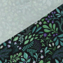 Tissu jersey technique sport Albstoffe Hamburger Liebe Botanical herbs, noir