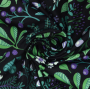 Tissu jersey technique sport Albstoffe Hamburger Liebe Botanical herbs, noir