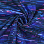 Tissu jersey technique sport à rayures Crazy Stripes, bleu