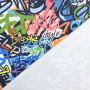 Functionele jersey Graffiti, zwart