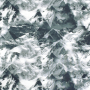 Tissu jersey technique sport Montagnes Mountains, gris