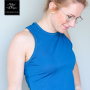 Functionele jersey Uni, blauw benzine