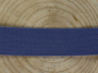 Bande élastique brillante 5 cm, bleu denim