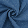 Glitter sweatstof jeansblauw