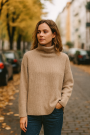 Knitted fabric Kelly, beige