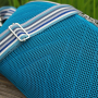 Tassenband Doubleface Stripes 40mm, blauw