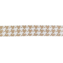 Tassenband hanenpoot motief 38 mm, beige